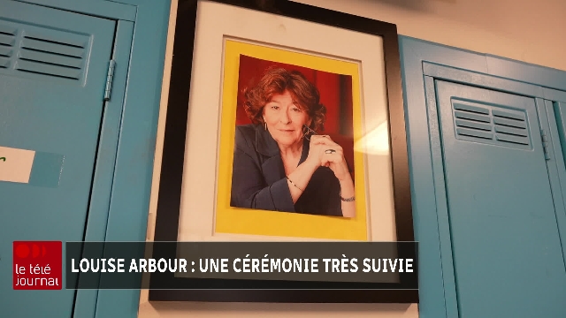 Les élèves de l'École Louise-Arbour fiers de Louise Arbour