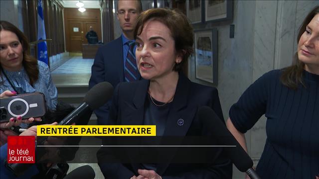 Rentrée parlementaire : Christine Fréchette talonnée sur le bilan de la CAQ