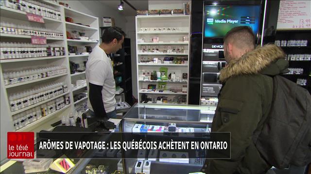 Le tljournal Ottawa-Gatineau : Armes de vapotage : les Qubcois  achtent en Ontario