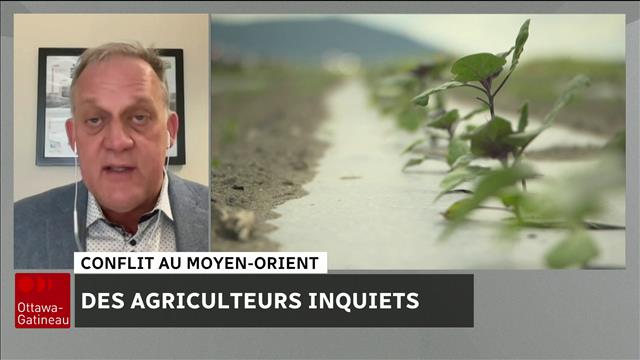 Le conflit au Moyen-Orient inquiète des agriculteurs