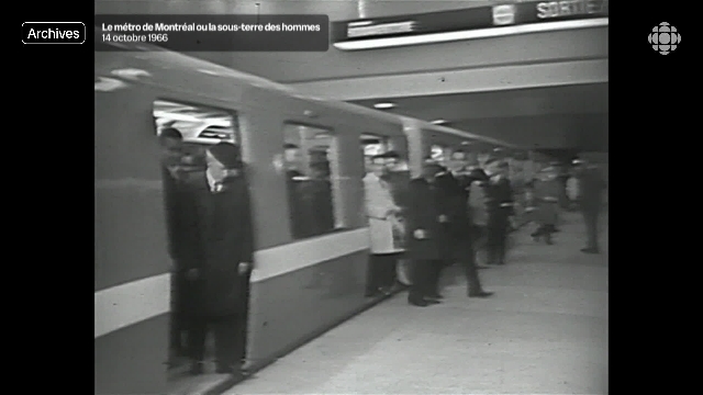 Inauguration du métro de Montréal en 1966