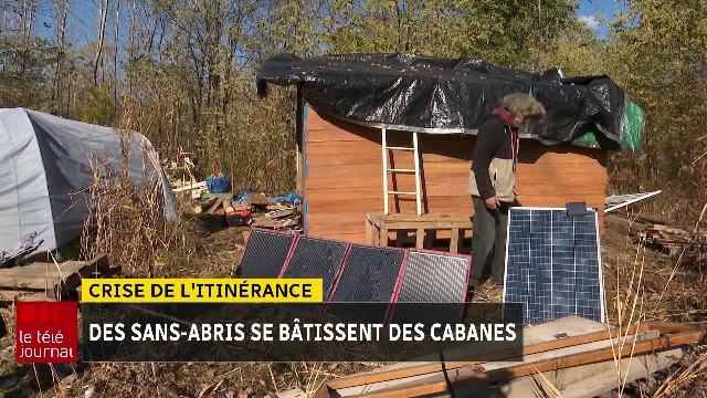 Crise de l'itinérance : la construction de cabanes s'active à l'approche de l'hiver