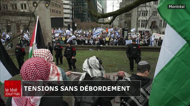 Manifestations à l'Université McGill : tensions sans débordement | Info |  Radio-Canada