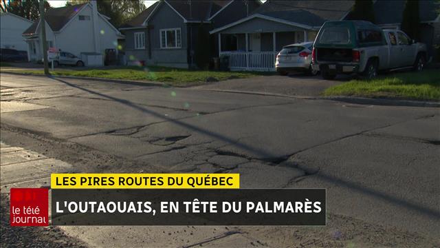 Les pires routes du Québec : l'Outaouais en tête du palmarès