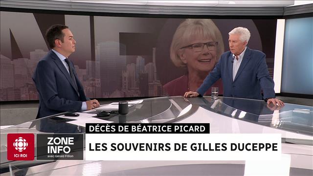 Décès de la comédienne Béatrice Picard : entrevue avec Gilles Duceppe