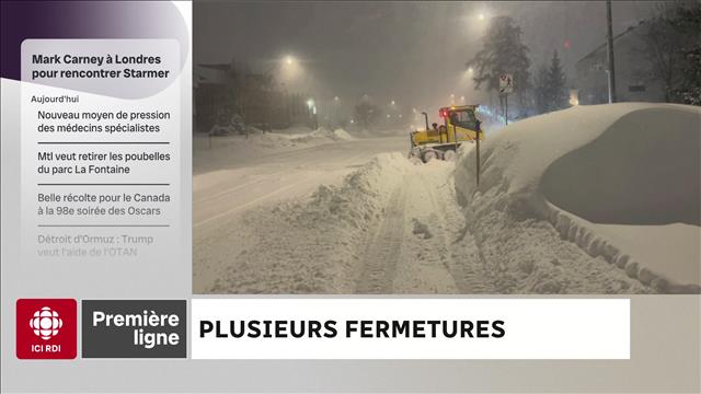 Tempête hivernale en Abitibi-Témiscamingue : plusieurs fermetures