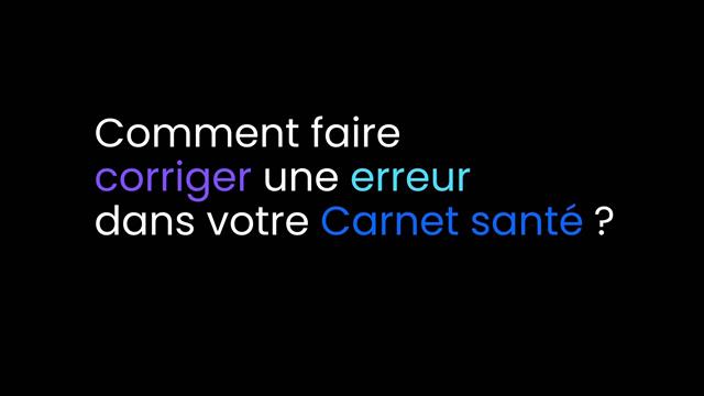 La question de la semaine sur le Carnet santé