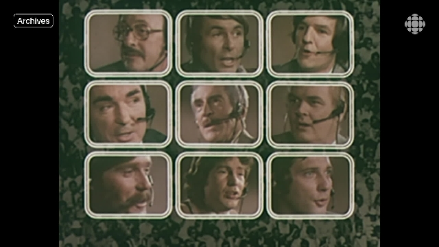 Les animateurs des Jeux olympiques de Montréal à Radio-Canada (1976)