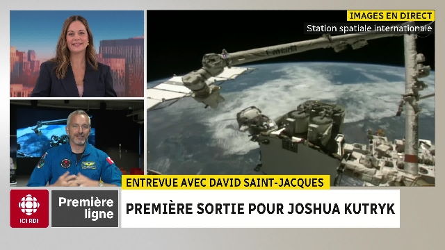 Première sortie dans l’espace pour le Canadien Joshua Kutryk