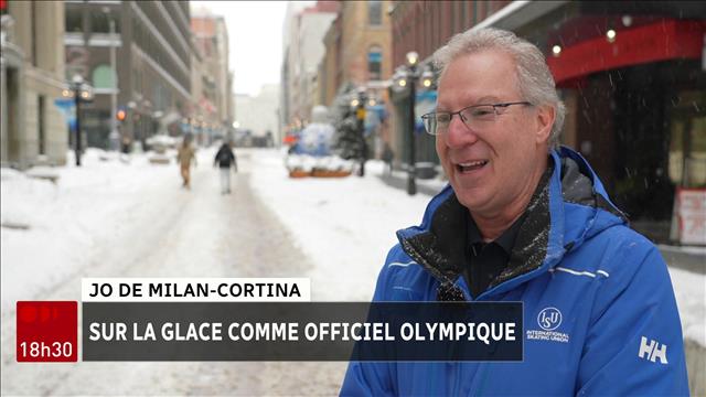Un Ottavien sur la ligne de départ du patinage de vitesse sur courte piste aux JO