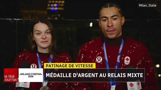 Le Canada remporte l'argent au patinage de vitesse