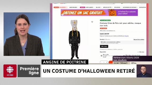 Angine de Poitrine : un costume d’Halloween mis en vente, puis retiré