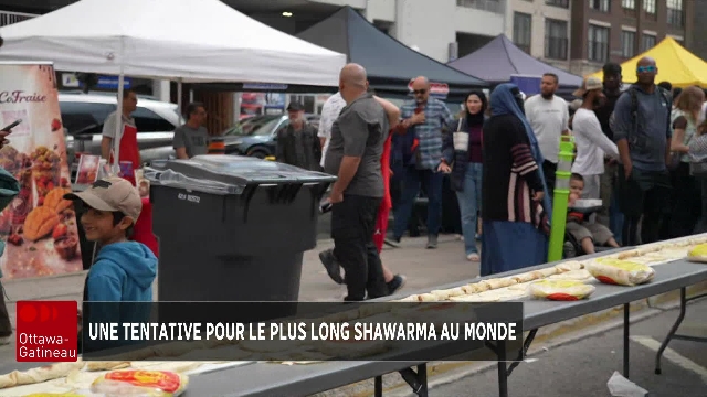 Le plus long shawarma au monde est à Ottawa
